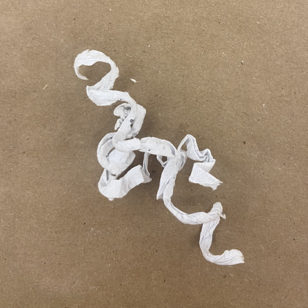 paper twisted into an alpha helix shape